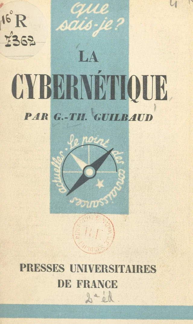 La cybernétique - Georges-Théodule Guilbaud - FeniXX réédition numérique