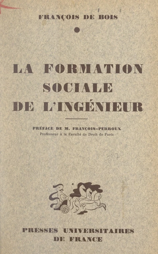 La formation sociale de l'ingénieur - François de Bois - FeniXX réédition numérique