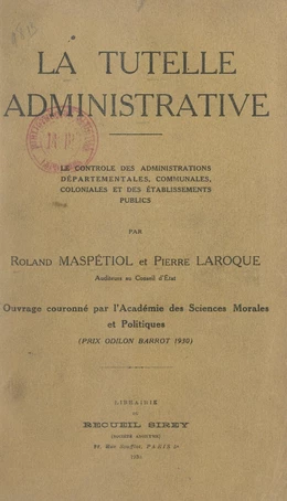 La tutelle administrative