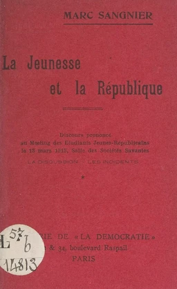 La jeunesse et la République