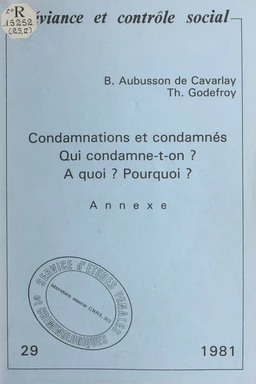 Condamnations et condamnés