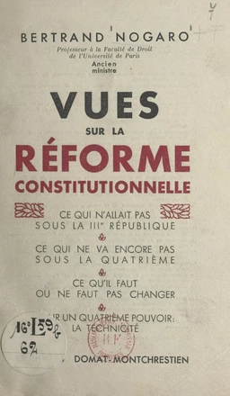 Vues sur la réforme constitutionnelle