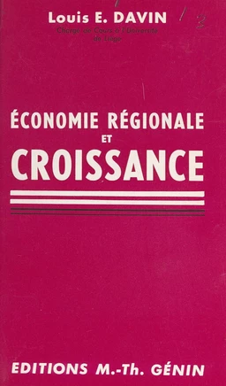 Économie régionale et croissance