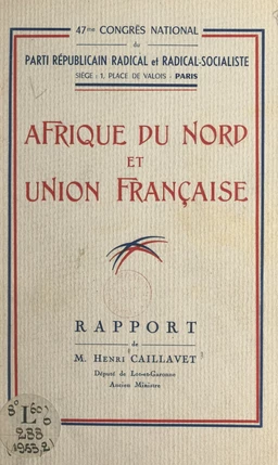 Afrique du Nord et Union française