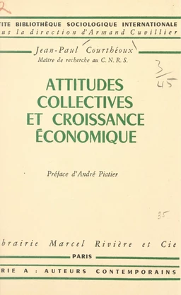 Attitudes collectives et croissance économique