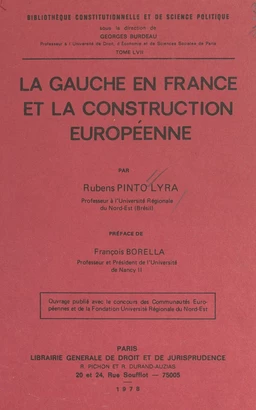 La gauche en France et la construction européenne