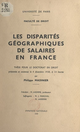 Les disparités géographiques de salaires en France