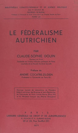 Le fédéralisme autrichien