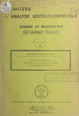 Équipement et développement