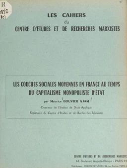 Les couches sociales moyennes en France au temps du capitalisme monopoliste d'État