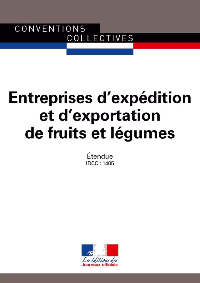 Expédition et exportation de fruits et légumes - Journaux Officiels - Journaux officiels