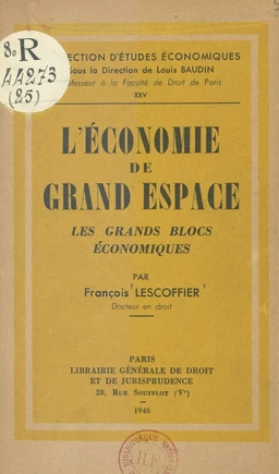 L'économie de grand espace