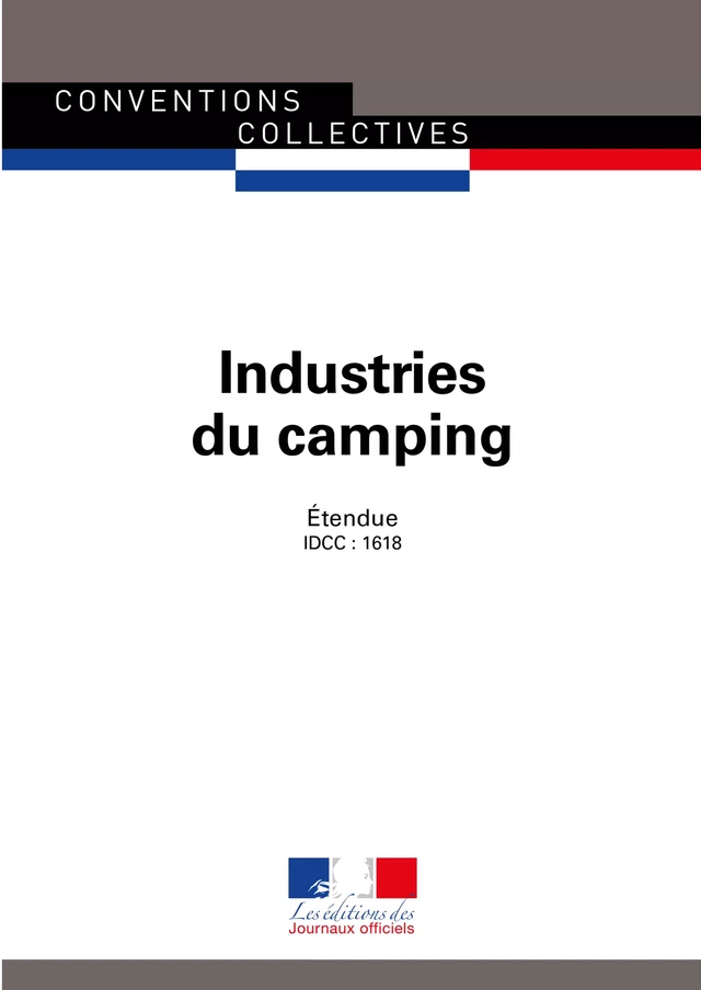 Industries du camping - Journaux Officiels - Journaux officiels