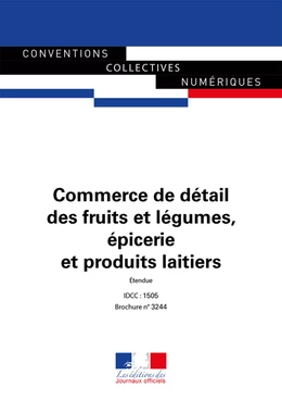 Commerce de détail des fruits et légumes, épicerie et produits laitiers