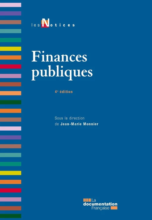 Finances publiques - Jean Marie Monnier - La Documentation française