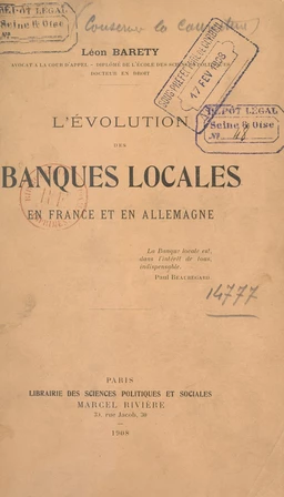 L'évolution des banques locales en France et en Allemagne