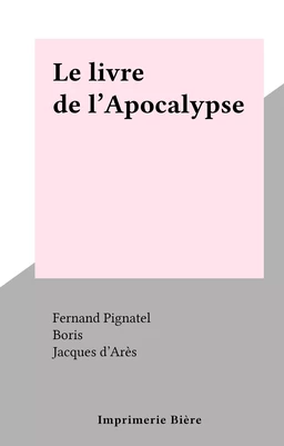 Le livre de l'Apocalypse