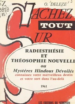 Radiesthésie et théosophie nouvelle