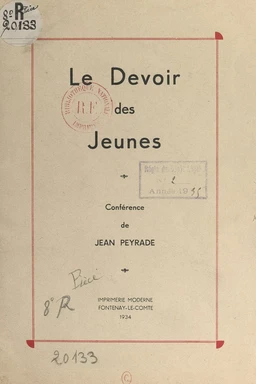 Le devoir des jeunes