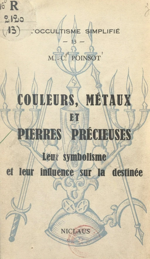 Couleurs, métaux et pierres précieuses - Maffeo-Charles Poinsot - FeniXX réédition numérique