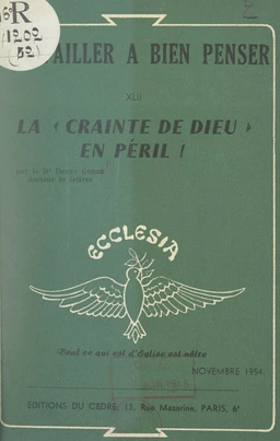 La crainte de Dieu en péril !