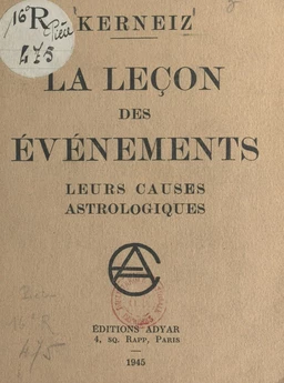 La leçon des événements