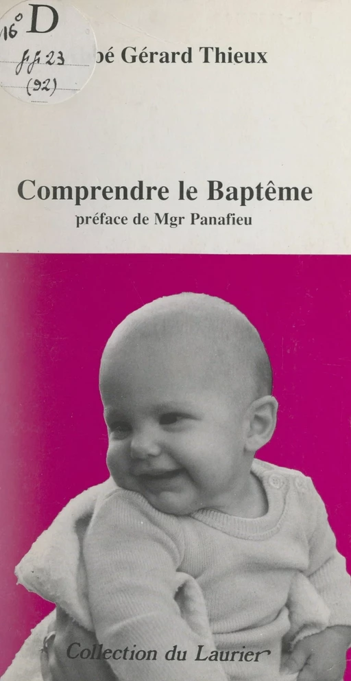 Comprendre le baptême - Gérard Thieux - FeniXX réédition numérique