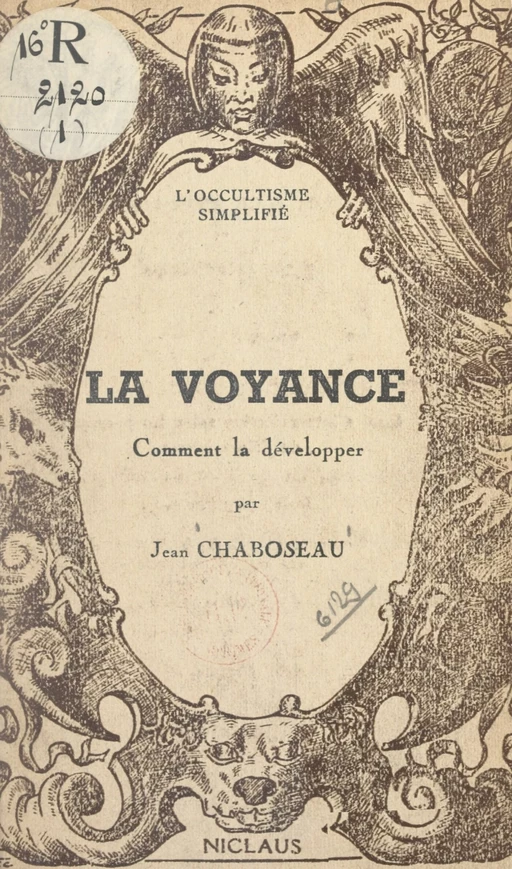 La voyance - Jean Chaboseau - FeniXX réédition numérique