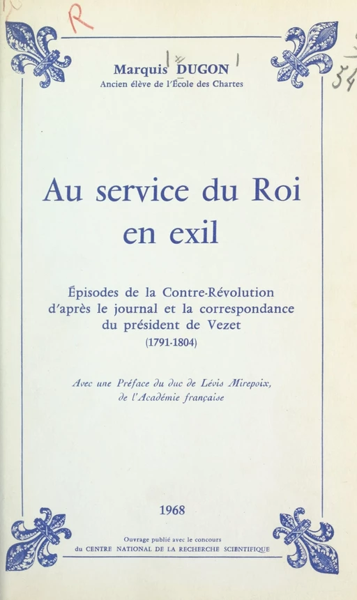 Au service du roi en exil - Henri Dugon - FeniXX réédition numérique