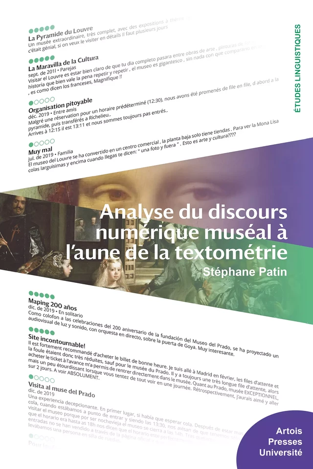 Analyse du discours numérique muséal à l'aune de la textométrie - Stéphane Patin - Artois Presses Université