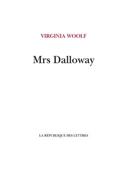 Mrs Dalloway