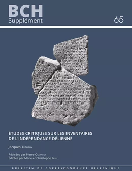 Études critiques sur les inventaires de l’Indépendance délienne