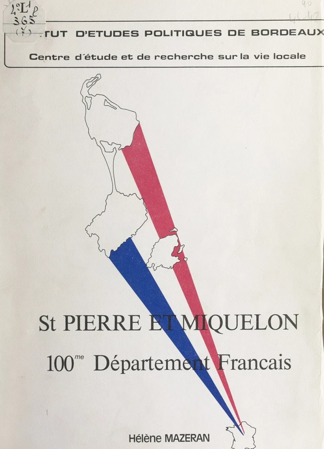 St Pierre et Miquelon - Hélène Mazeran - FeniXX réédition numérique