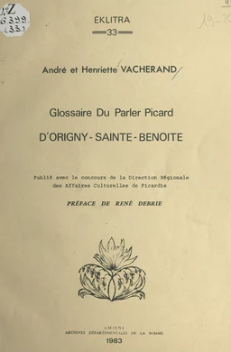 Glossaire du parler picard d'Origny-Sainte-Benoîte