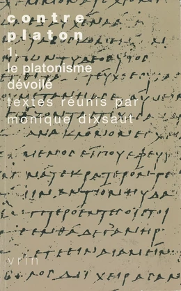 Contre Platon, vol. 1