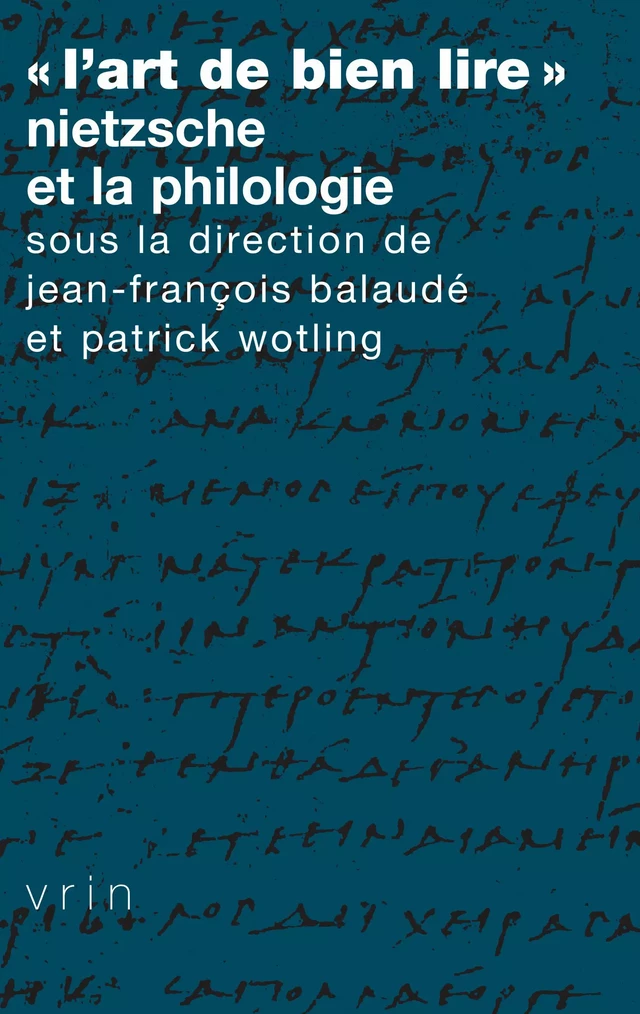 « L’art de bien lire » -  - Vrin