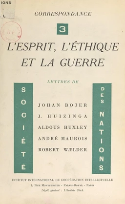 L'esprit, l'éthique et la guerre