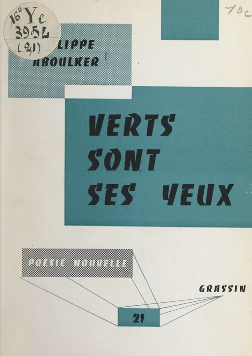 Verts sont ses yeux - Philippe Aboulker - FeniXX réédition numérique