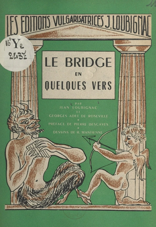 Le bridge en quelques vers - Georges Adet de Roseville, Jean Loubignac - FeniXX réédition numérique