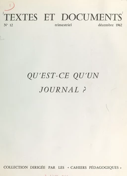 Qu'est-ce qu'un journal ?