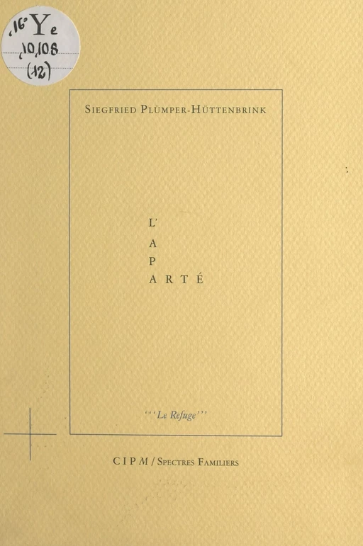 L'aparté - Siegfried Plumper-Huttenbrink - FeniXX réédition numérique