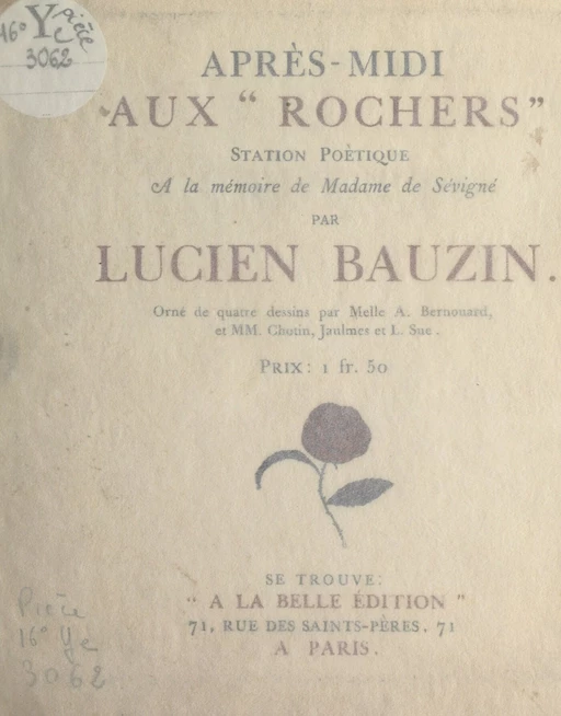 Après-midi aux "Rochers" - Lucien Bauzin - FeniXX réédition numérique