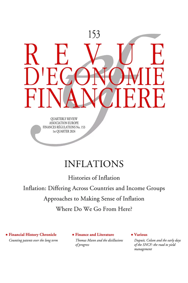 Inflations -  - Association Europe-Finances-Régulations (AEFR)