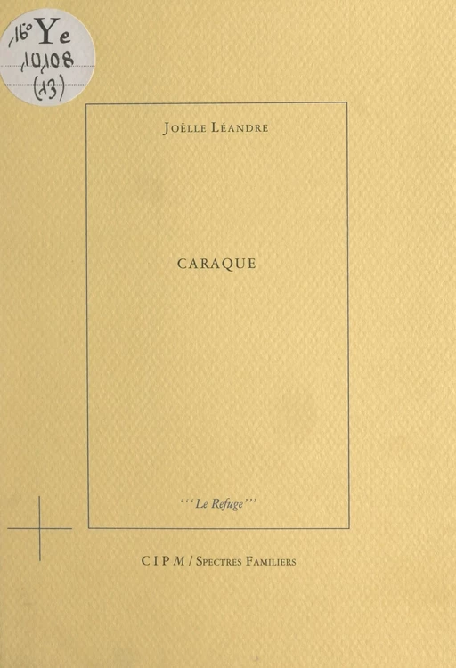 Caraque - Joëlle Léandre - FeniXX réédition numérique