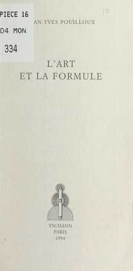 L'art et la formule