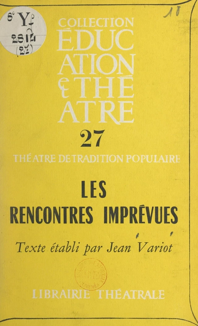 Les rencontres imprévues - Jean Variot - FeniXX réédition numérique