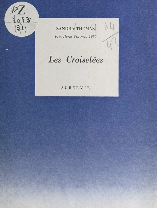 Les croiselées - Sandra Thomas - FeniXX réédition numérique