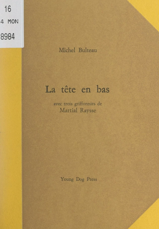 La tête en bas - Michel Bulteau - FeniXX réédition numérique