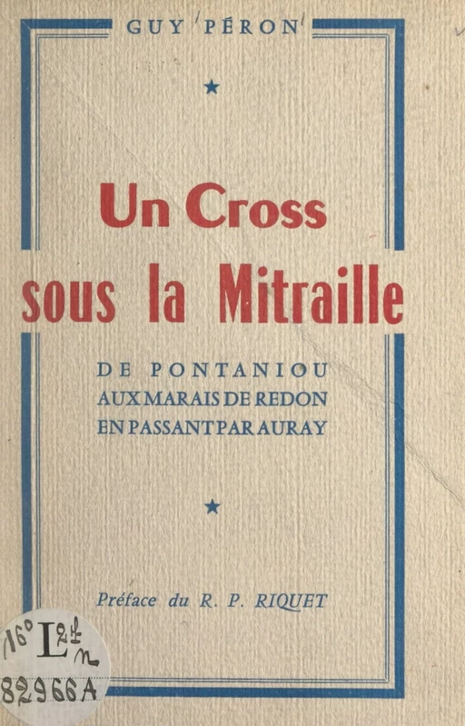 Un cross sous la mitraille - Guy Péron - FeniXX réédition numérique