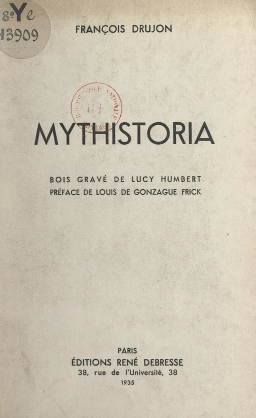 Mythistoria - François Drujon - FeniXX réédition numérique